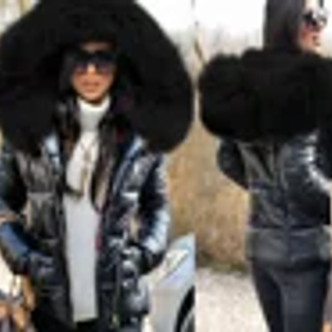 Parka Invierno Mujer LM - Abrigo Largo Impermeable con Capucha de Piel Sintética 12