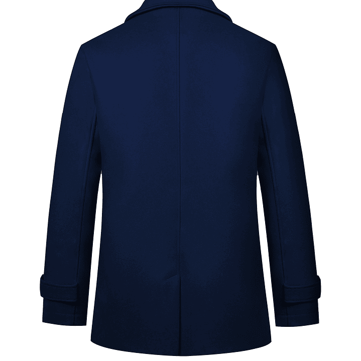 Trench Coat Hombre Invierno - Abrigo Largo Elegante Doble Botonadura 3