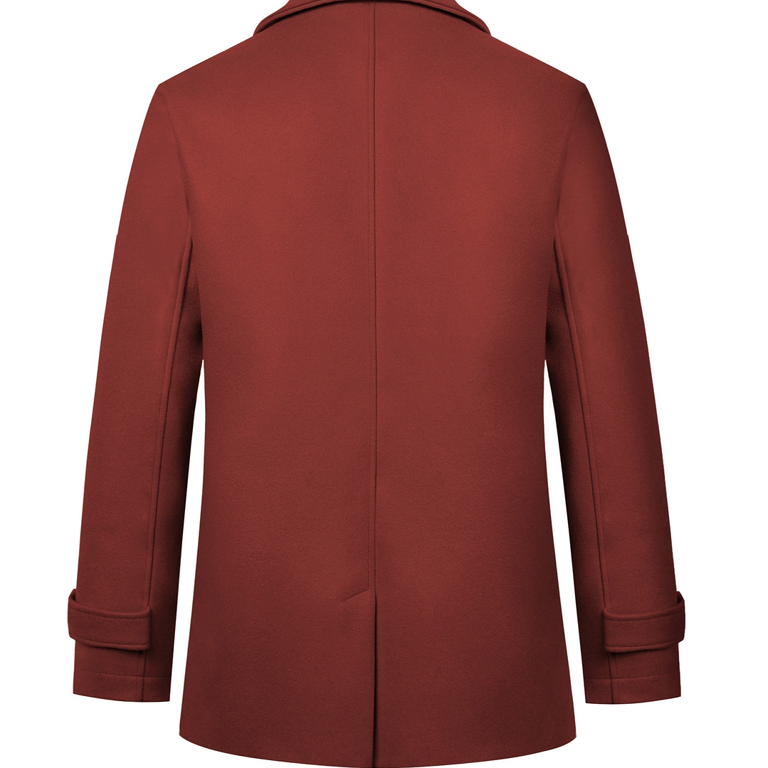 Trench Coat Hombre Invierno - Abrigo Largo Elegante Doble Botonadura 10