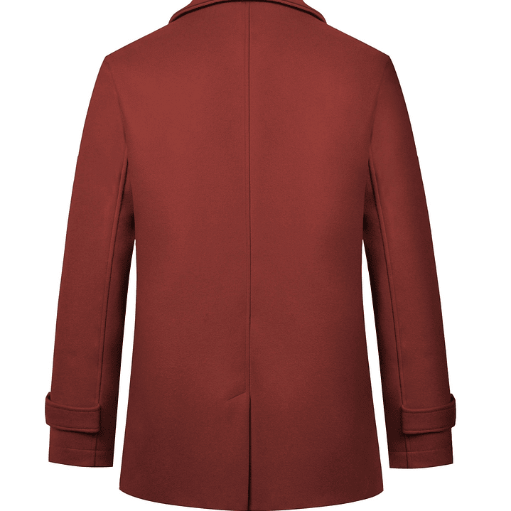 Trench Coat Hombre Invierno - Abrigo Largo Elegante Doble Botonadura 10