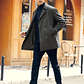 Trench Coat Hombre Invierno - Abrigo Largo Elegante Doble Botonadura - Miniatura 13