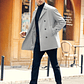 Trench Coat Hombre Invierno - Abrigo Largo Elegante Doble Botonadura - Miniatura 16