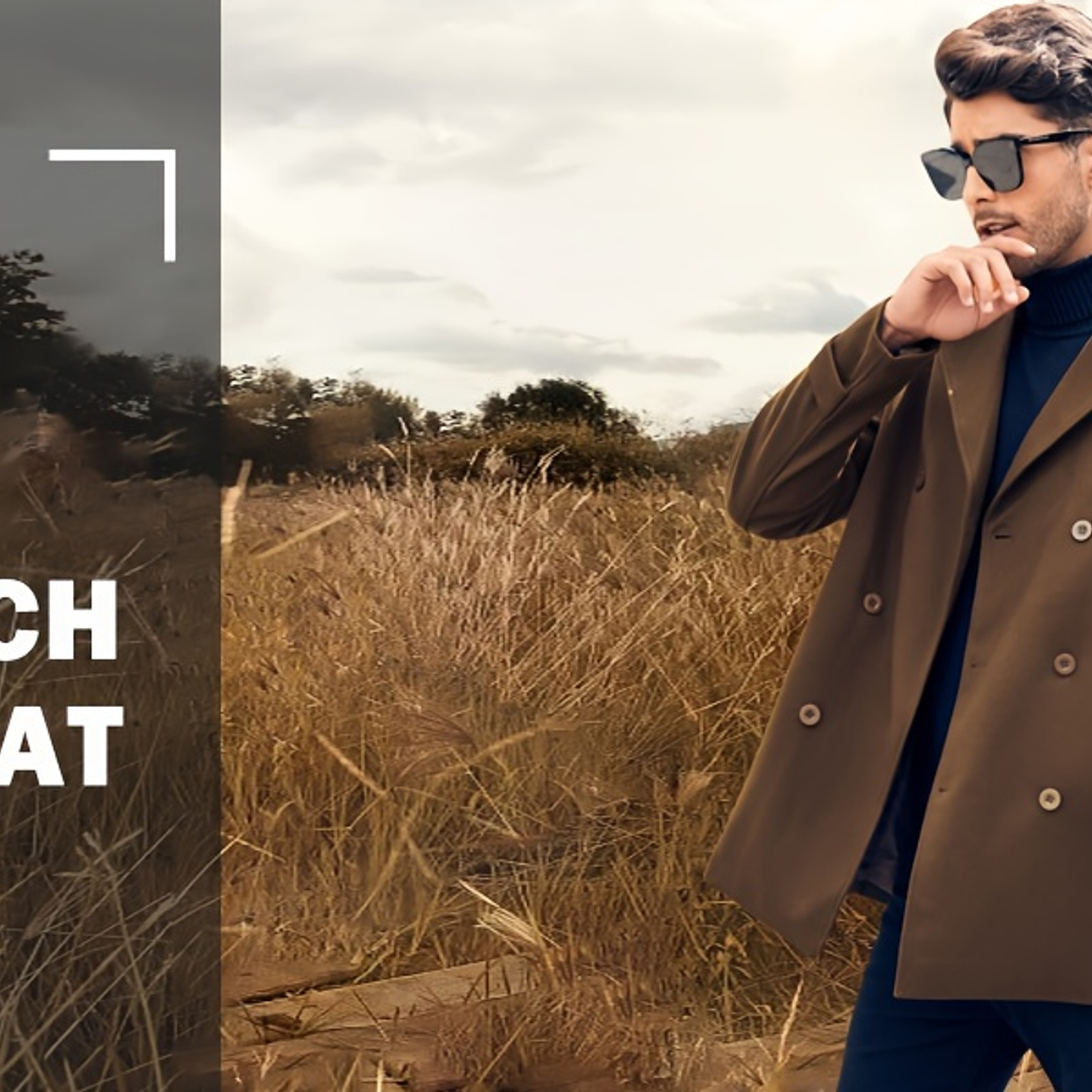 Trench Coat Hombre Invierno - Abrigo Largo Elegante Doble Botonadura 26