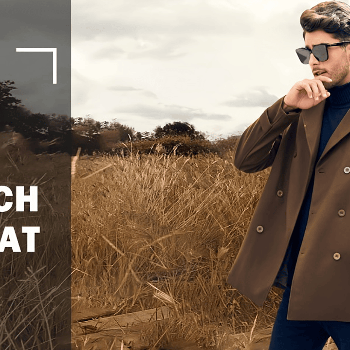 Trench Coat Hombre Invierno - Abrigo Largo Elegante Doble Botonadura 26