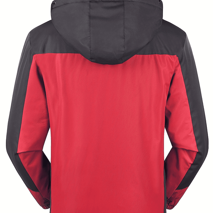 Abrigo Hombre Casual con Capucha - Chaqueta Sherpa Impermeable Invierno 6