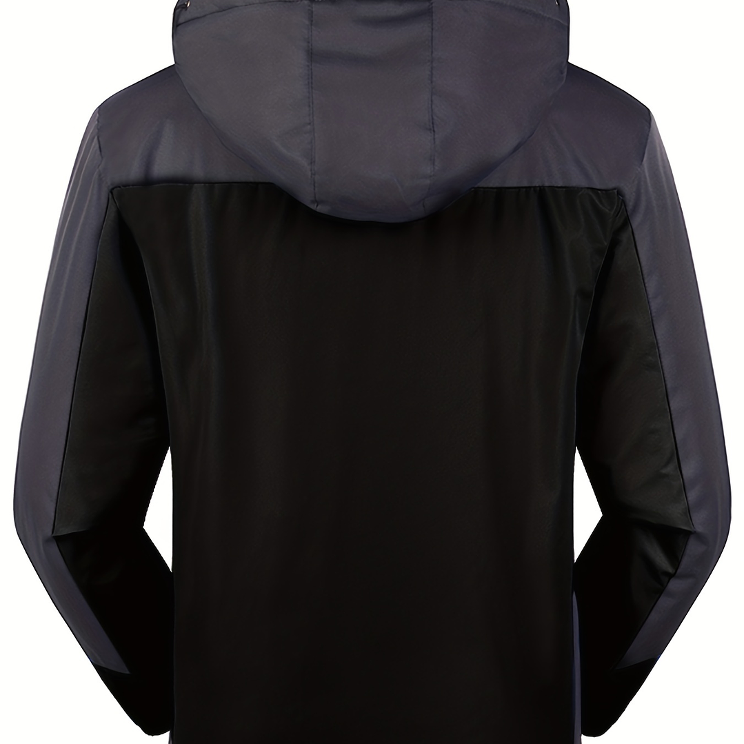 Abrigo Hombre Casual con Capucha - Chaqueta Sherpa Impermeable Invierno 8