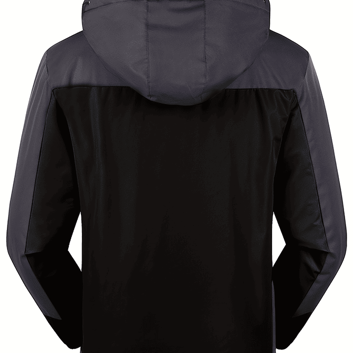 Abrigo Hombre Casual con Capucha - Chaqueta Sherpa Impermeable Invierno 8