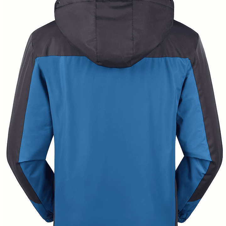 Abrigo Hombre Casual con Capucha - Chaqueta Sherpa Impermeable Invierno 9