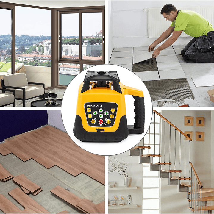 SucceBuy Nivel Láser 360 Verde - Escaneo Horizontal y Vertical 500m 22