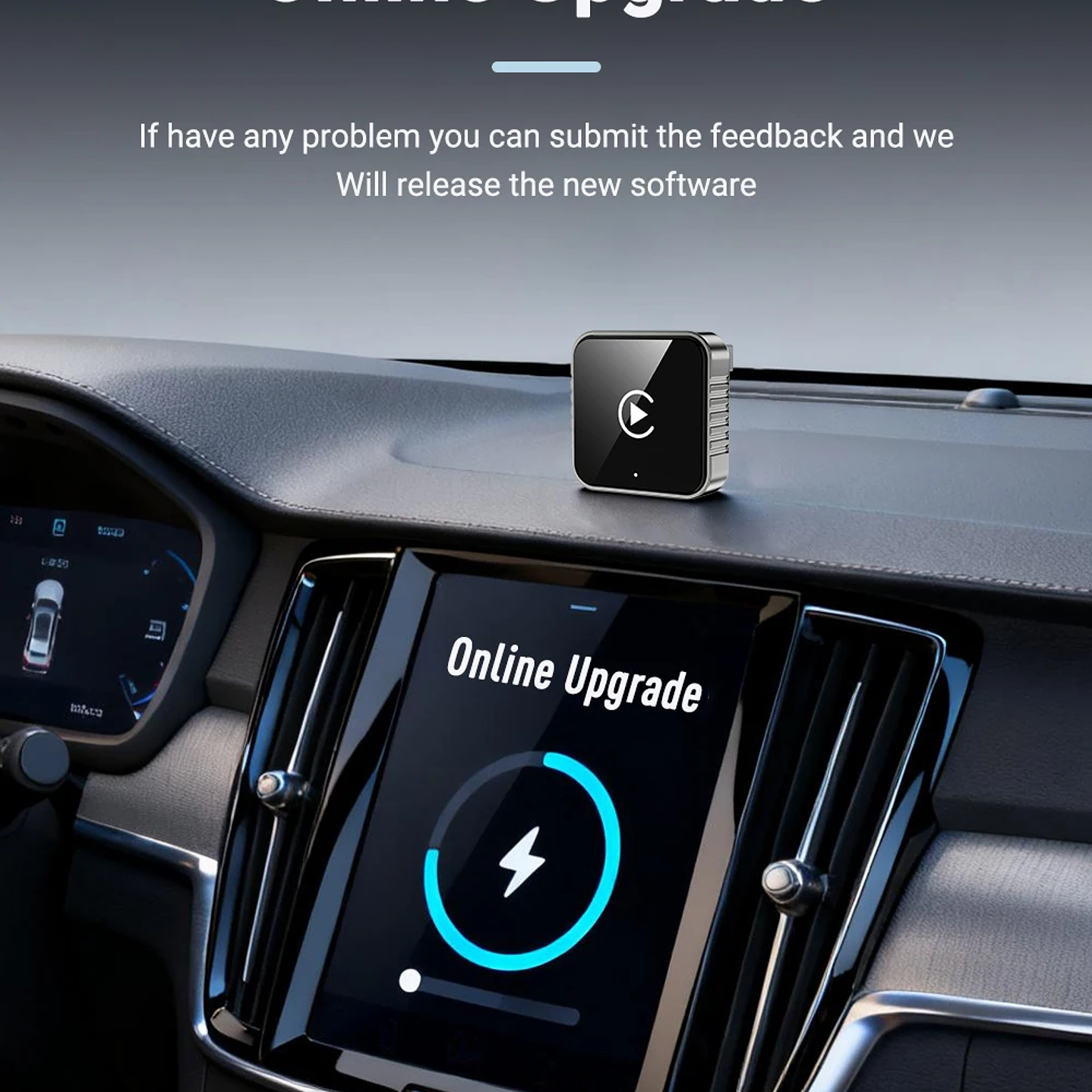 XUDA Adaptador CarPlay Android Auto - USB Mini Plug & Play Inalámbrico 15