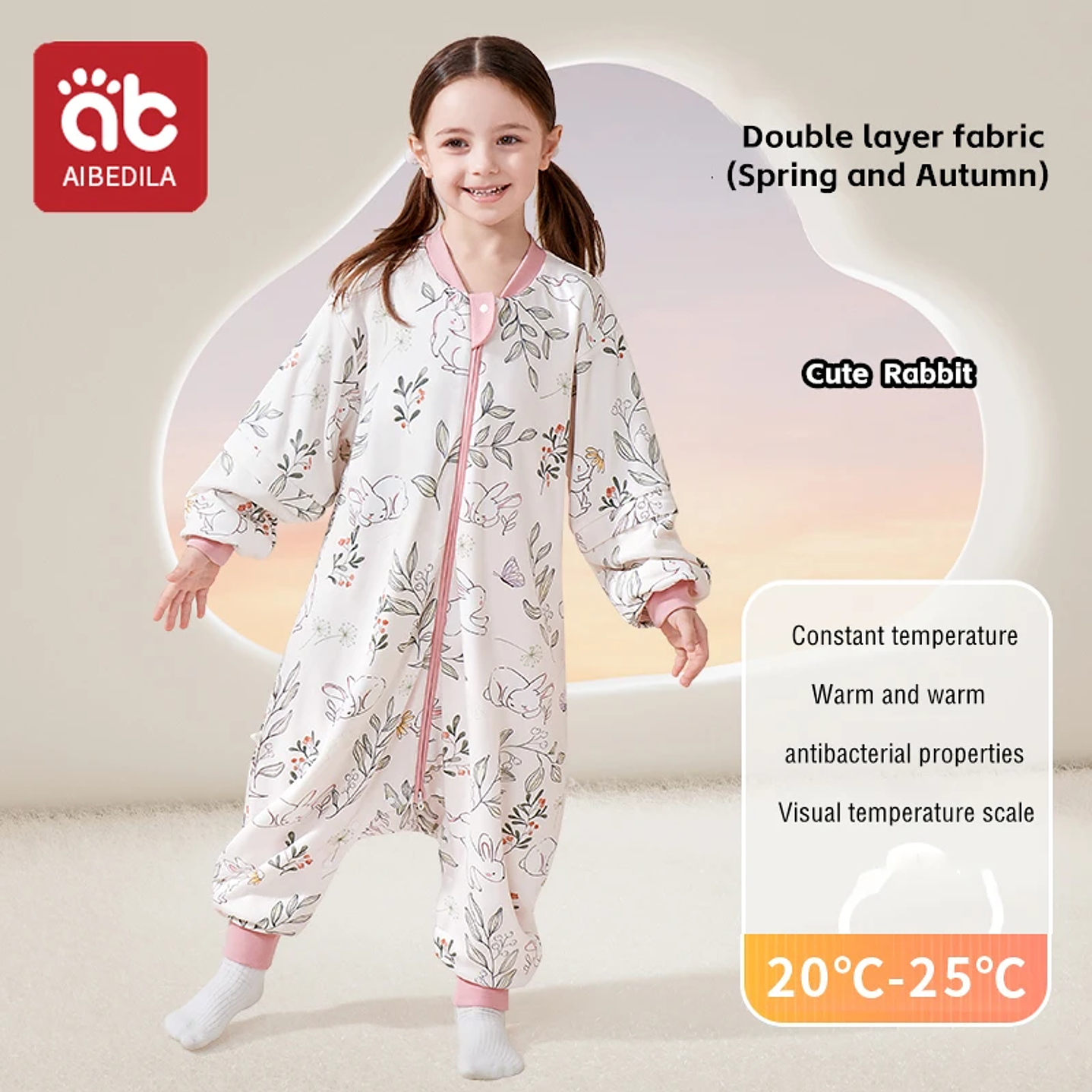 AIBEDILA Saco de Dormir Bebé - Manta de Crecimiento Cálida Invierno 10