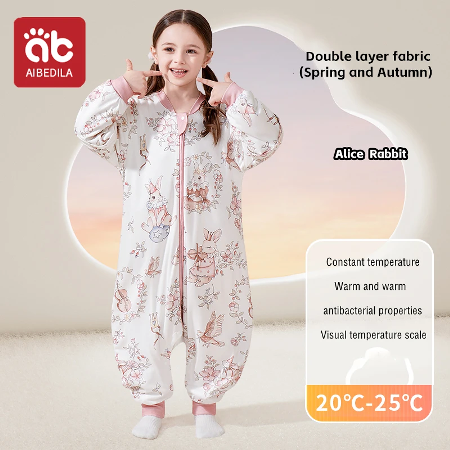 AIBEDILA Saco de Dormir Bebé - Manta de Crecimiento Cálida Invierno 13