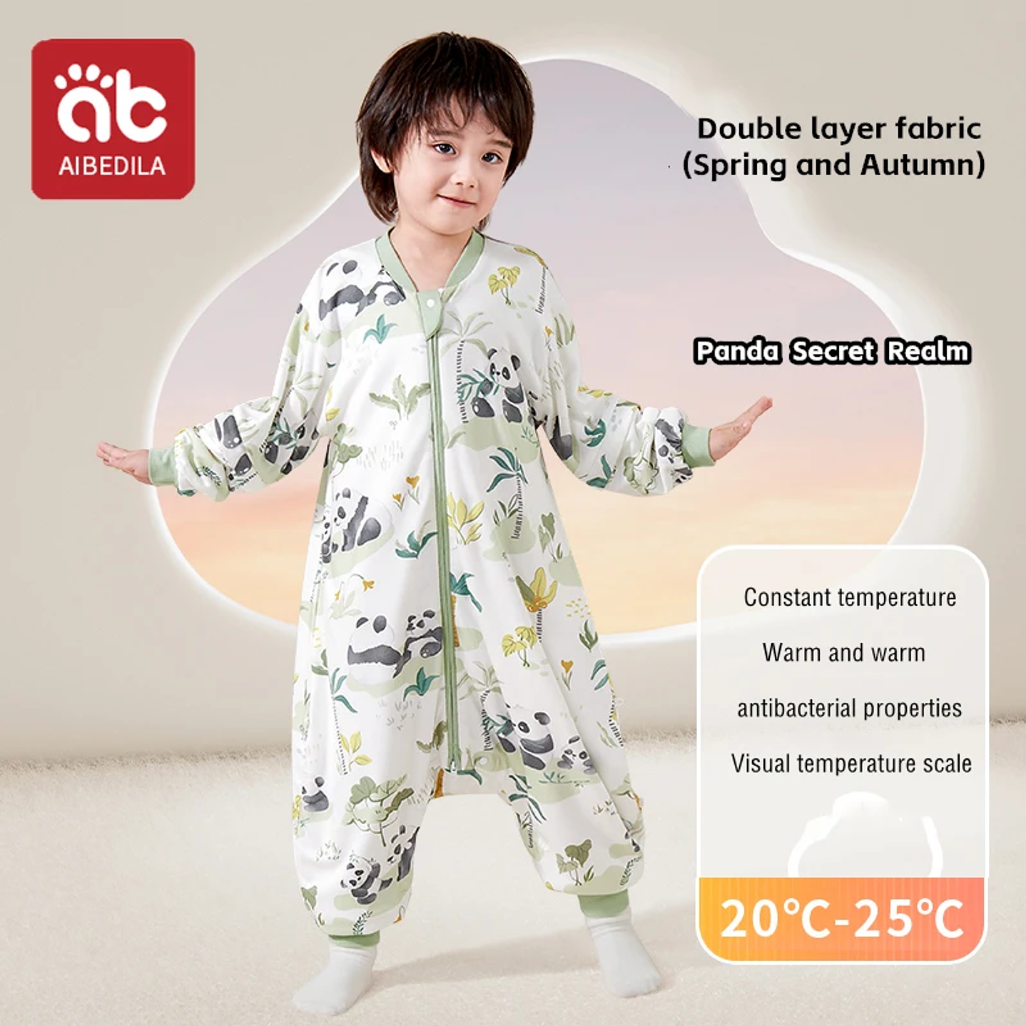 AIBEDILA Saco de Dormir Bebé - Manta de Crecimiento Cálida Invierno 14