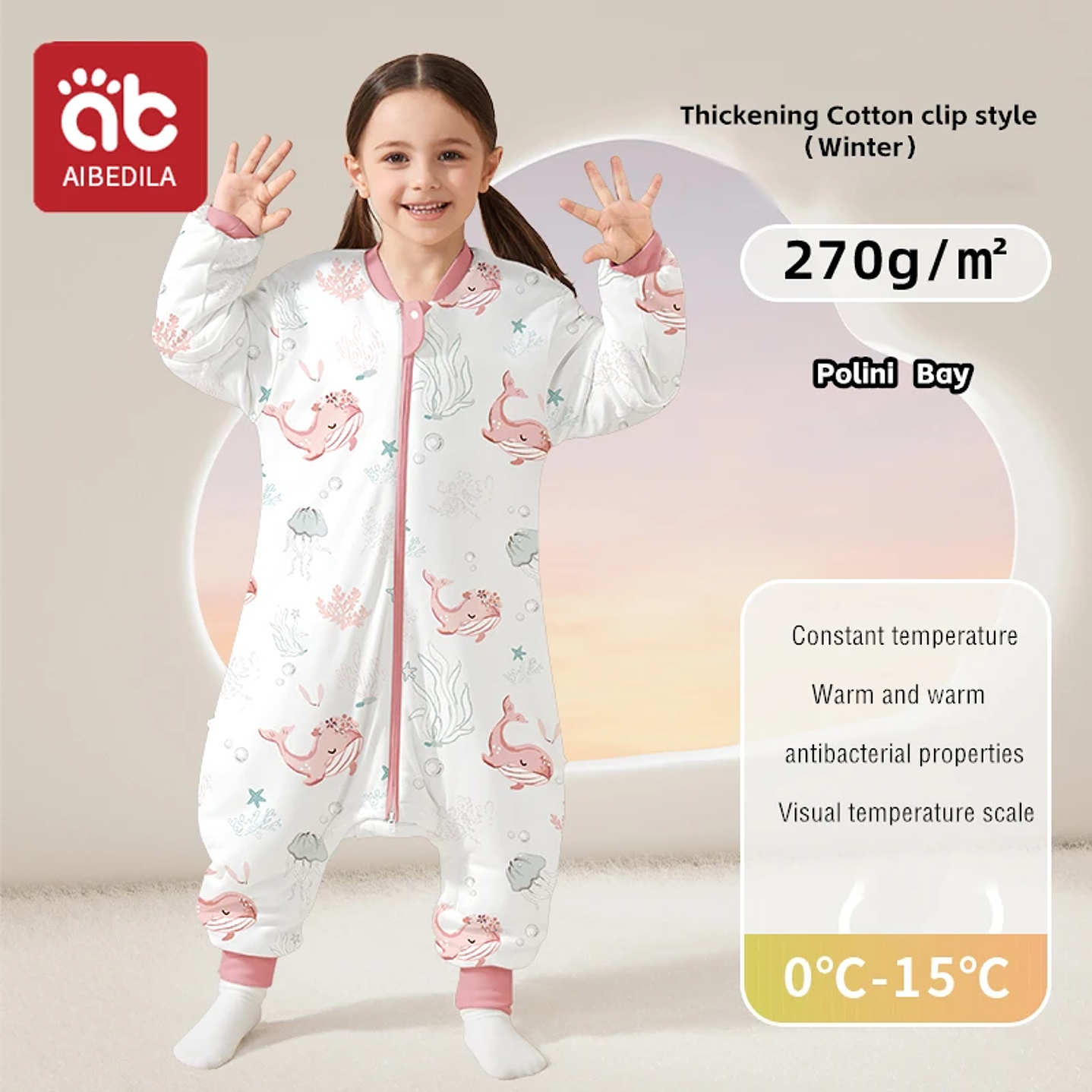 AIBEDILA Saco de Dormir Bebé - Manta de Crecimiento Cálida Invierno 15