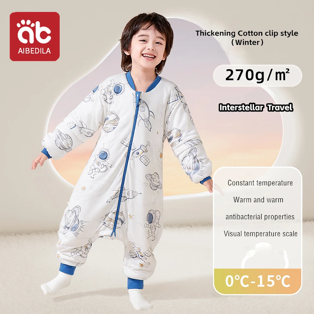 AIBEDILA Saco de Dormir Bebé - Manta de Crecimiento Cálida Invierno 19