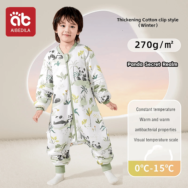 AIBEDILA Saco de Dormir Bebé - Manta de Crecimiento Cálida Invierno 22