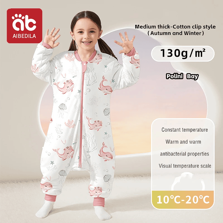 AIBEDILA Saco de Dormir Bebé - Manta de Crecimiento Cálida Invierno 23