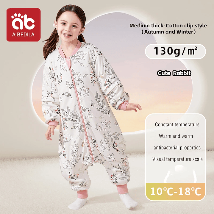 AIBEDILA Saco de Dormir Bebé - Manta de Crecimiento Cálida Invierno 26