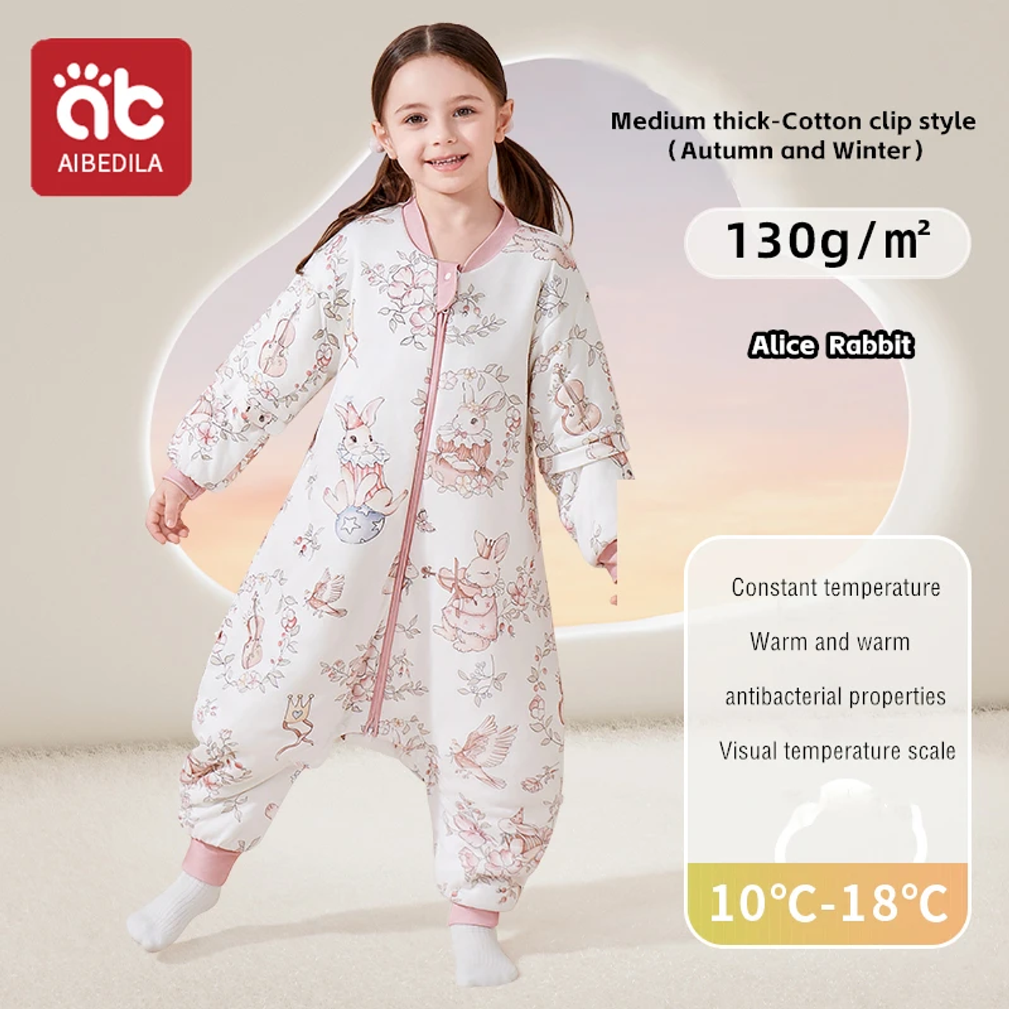 AIBEDILA Saco de Dormir Bebé - Manta de Crecimiento Cálida Invierno 29