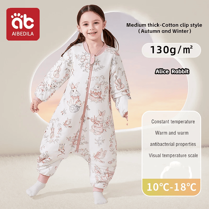 AIBEDILA Saco de Dormir Bebé - Manta de Crecimiento Cálida Invierno 29