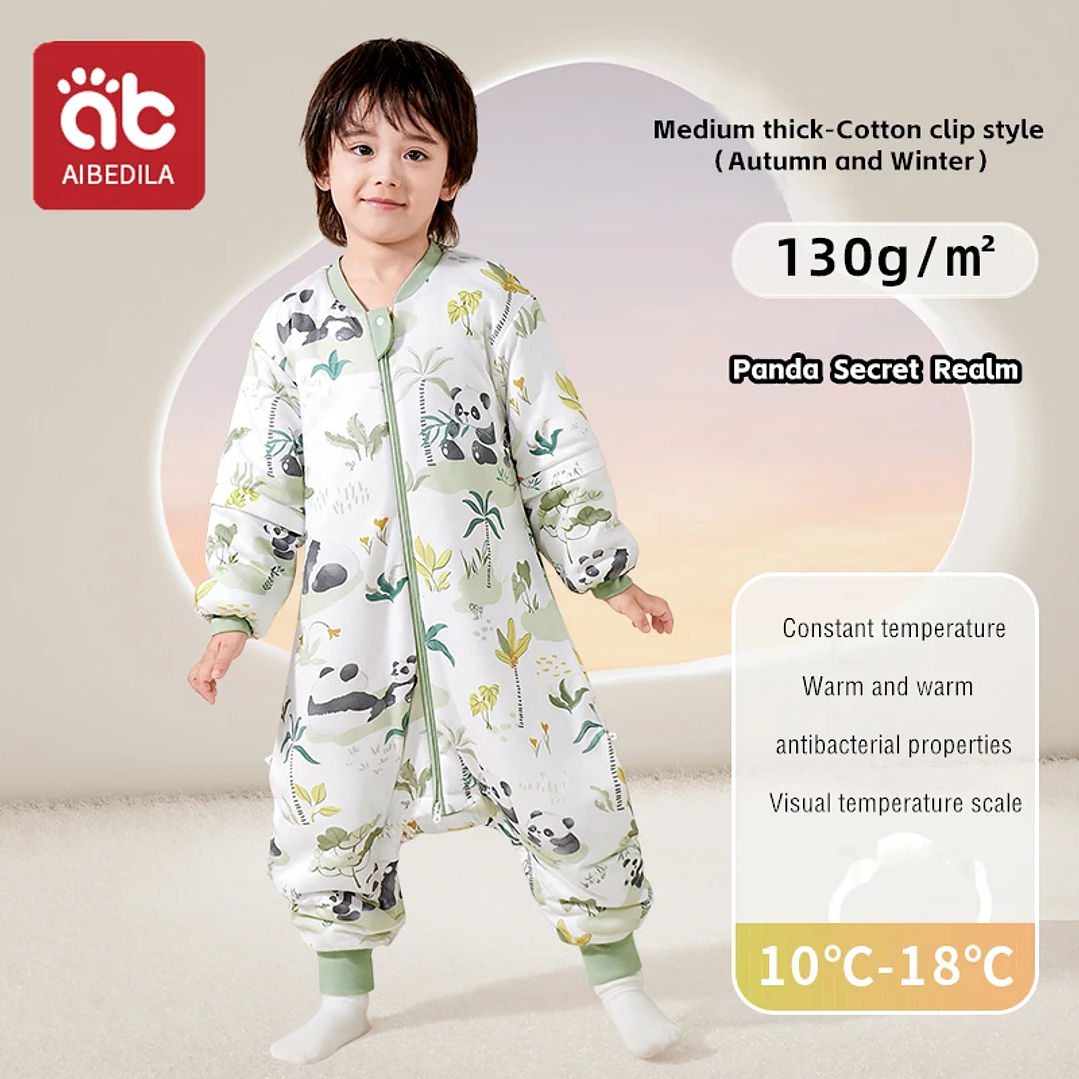 AIBEDILA Saco de Dormir Bebé - Manta de Crecimiento Cálida Invierno 30