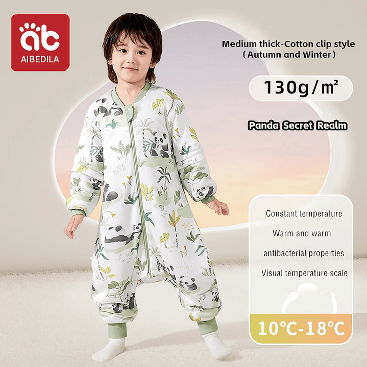 AIBEDILA Saco de Dormir Bebé - Manta de Crecimiento Cálida Invierno 30