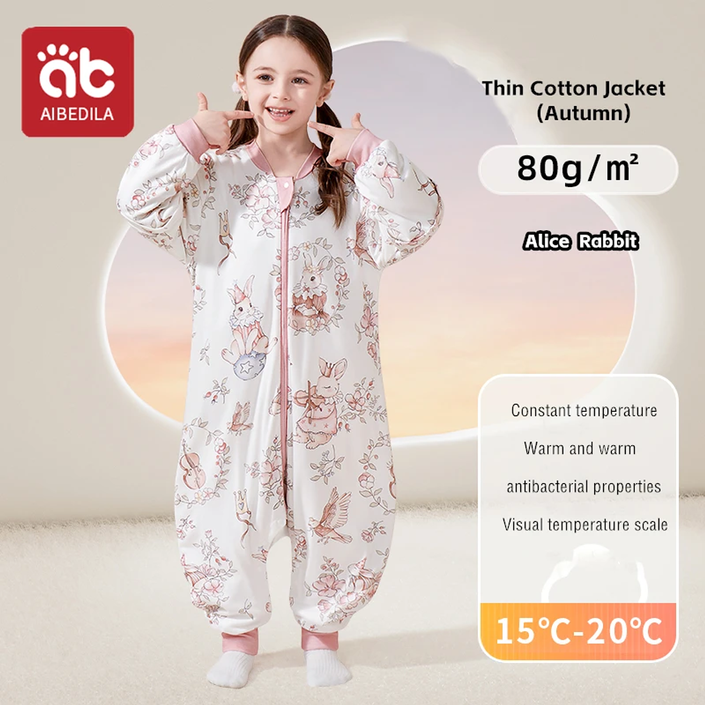 AIBEDILA Saco de Dormir Bebé - Manta de Crecimiento Cálida Invierno 33