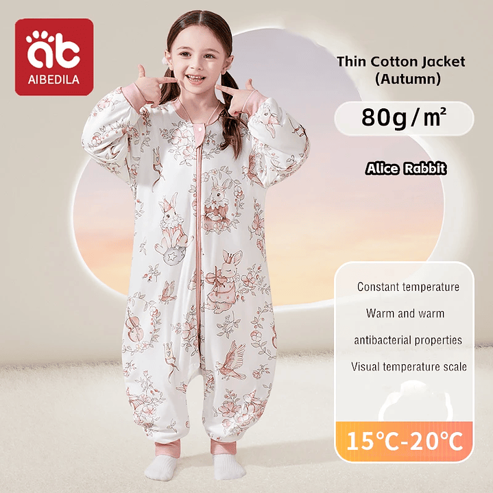 AIBEDILA Saco de Dormir Bebé - Manta de Crecimiento Cálida Invierno 33