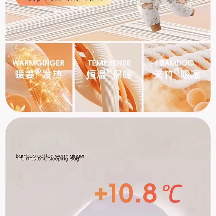 AIBEDILA Saco de Dormir Bebé - Manta de Crecimiento Cálida Invierno 37