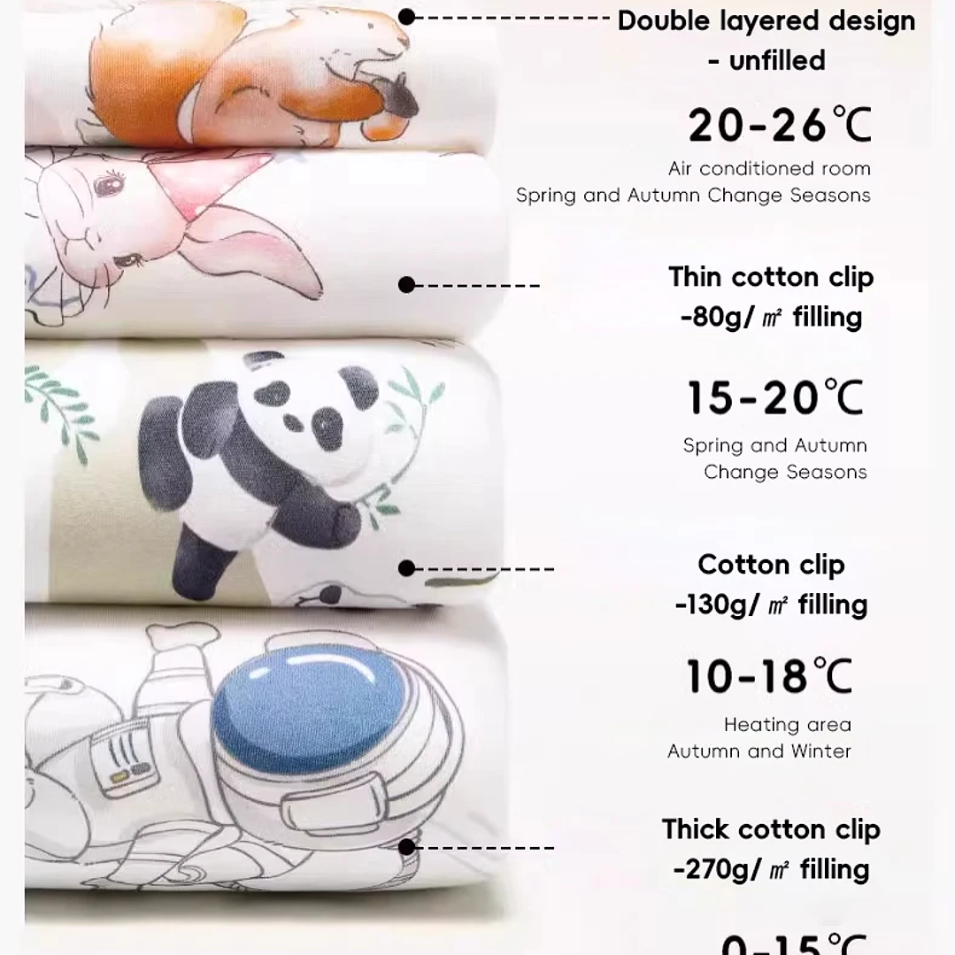 AIBEDILA Saco de Dormir Bebé - Manta de Crecimiento Cálida Invierno 51