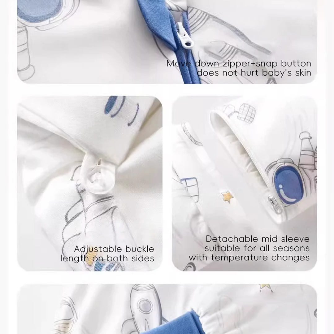 AIBEDILA Saco de Dormir Bebé - Manta de Crecimiento Cálida Invierno 52