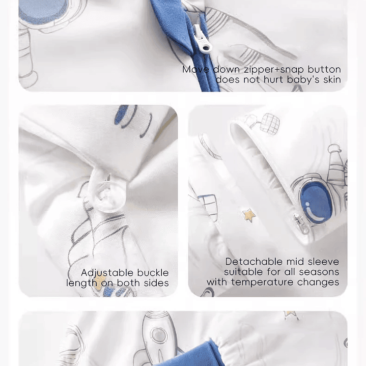 AIBEDILA Saco de Dormir Bebé - Manta de Crecimiento Cálida Invierno 52