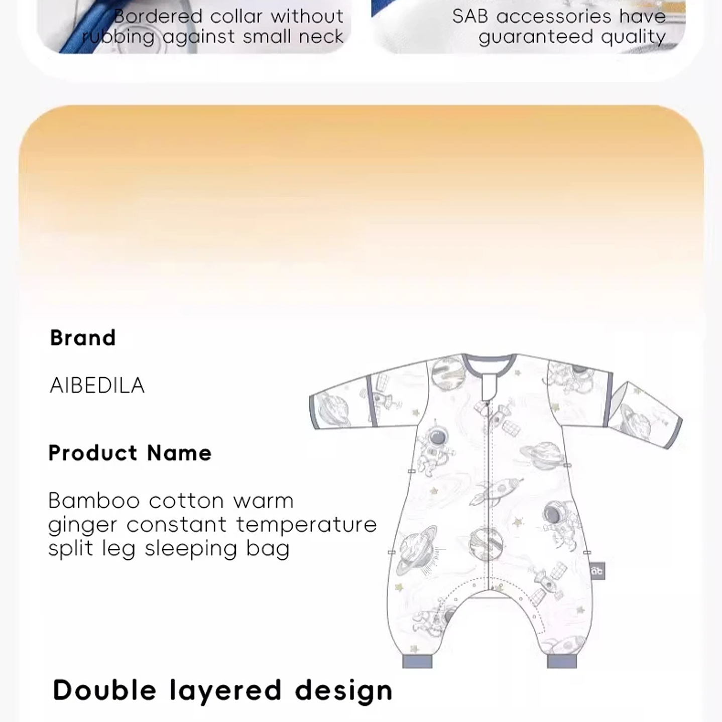 AIBEDILA Saco de Dormir Bebé - Manta de Crecimiento Cálida Invierno 53