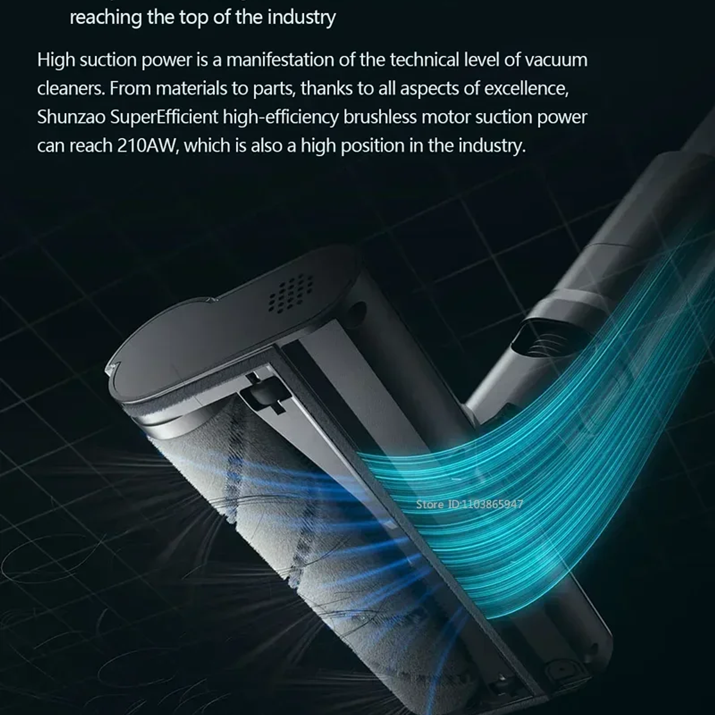 Aspiradora SHUNZAO Z15 Pro - Seco y Húmedo Inalámbrica 30000Pa 9