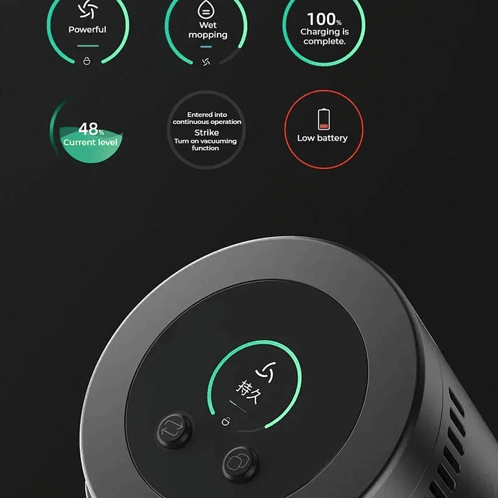 Aspiradora SHUNZAO Z15 Pro - Seco y Húmedo Inalámbrica 30000Pa 19