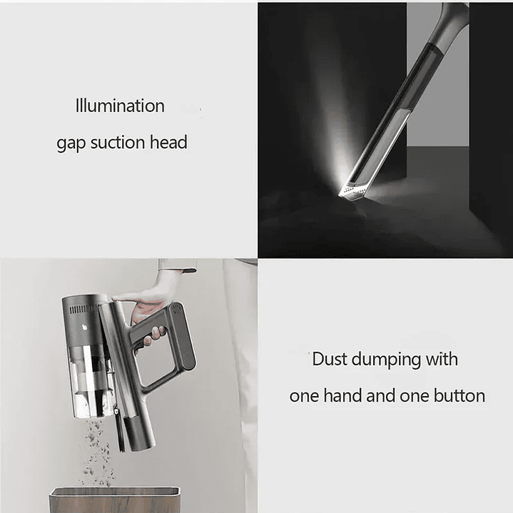 Aspiradora SHUNZAO Z15 Pro - Seco y Húmedo Inalámbrica 30000Pa 25