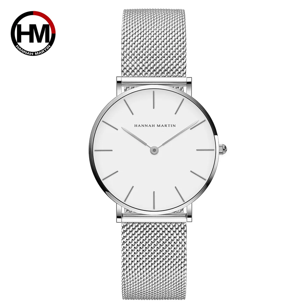 Hannah Martin Reloj Mujer 36 mm - Acero Inoxidable y 19 Colores Disponibles 15