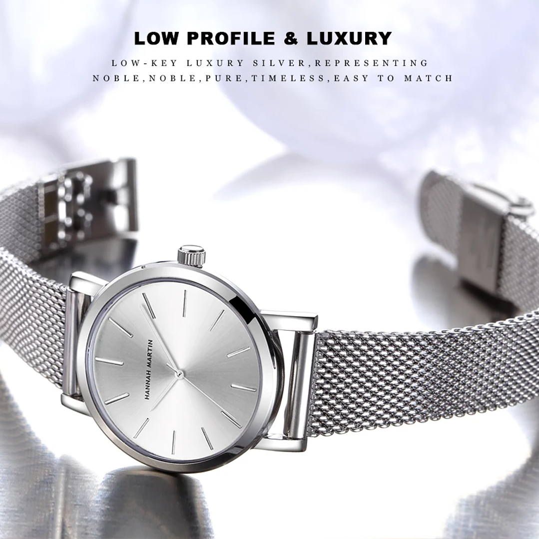 Hannah Martin Reloj Mujer 36 mm - Acero Inoxidable y 19 Colores Disponibles 28