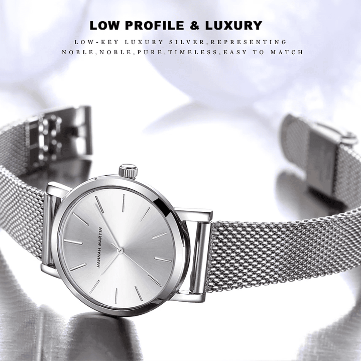 Hannah Martin Reloj Mujer 36 mm - Acero Inoxidable y 19 Colores Disponibles 28