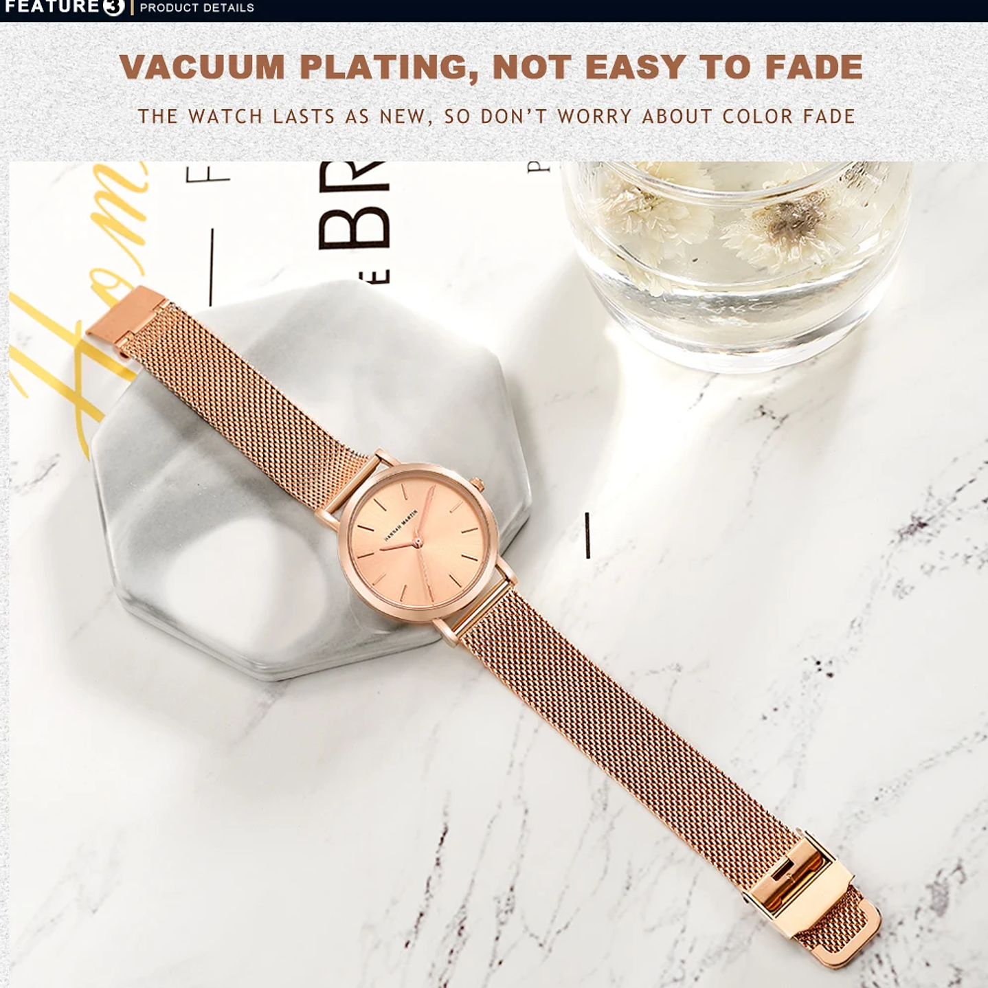 Hannah Martin Reloj Mujer 36 mm - Acero Inoxidable y 19 Colores Disponibles 32