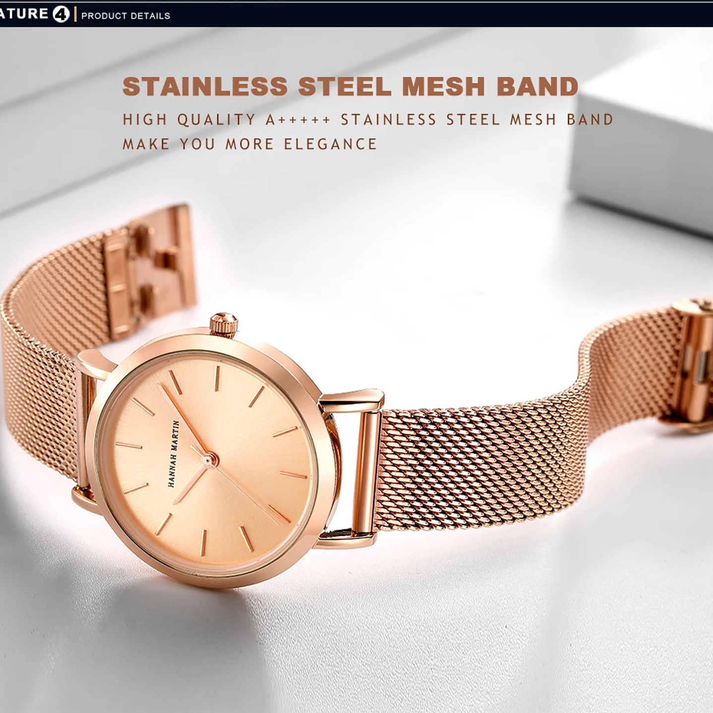 Hannah Martin Reloj Mujer 36 mm - Acero Inoxidable y 19 Colores Disponibles 33