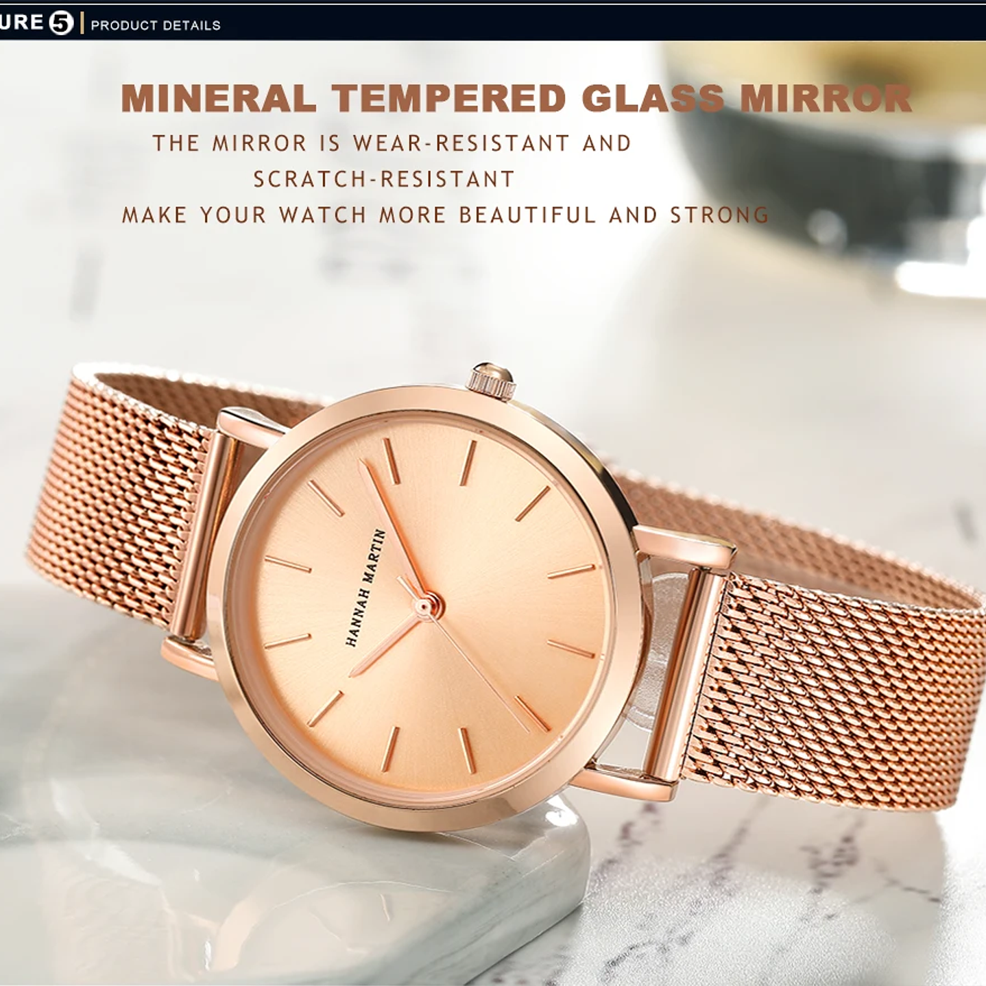 Hannah Martin Reloj Mujer 36 mm - Acero Inoxidable y 19 Colores Disponibles 34