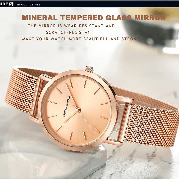 Hannah Martin Reloj Mujer 36 mm - Acero Inoxidable y 19 Colores Disponibles 34