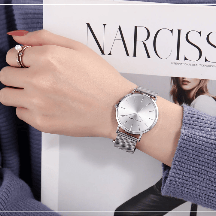 Hannah Martin Reloj Mujer 36 mm - Acero Inoxidable y 19 Colores Disponibles 39