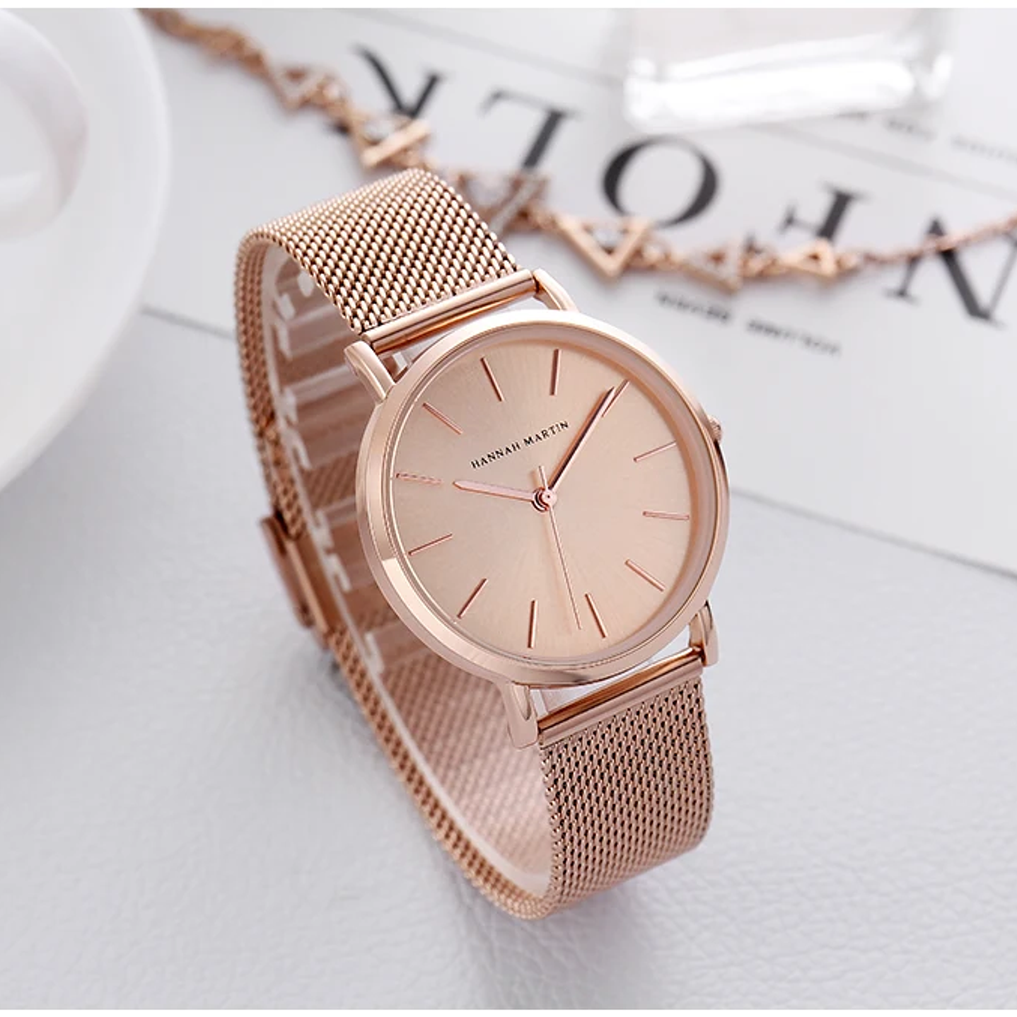 Hannah Martin Reloj Mujer 36 mm - Acero Inoxidable y 19 Colores Disponibles 45