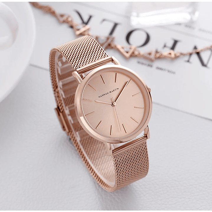 Hannah Martin Reloj Mujer 36 mm - Acero Inoxidable y 19 Colores Disponibles 45