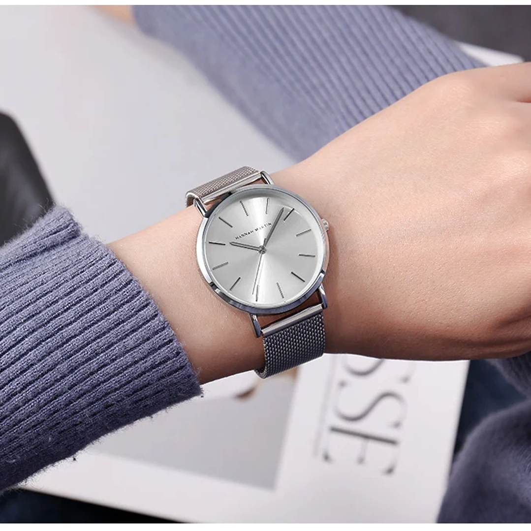 Hannah Martin Reloj Mujer 36 mm - Acero Inoxidable y 19 Colores Disponibles 47