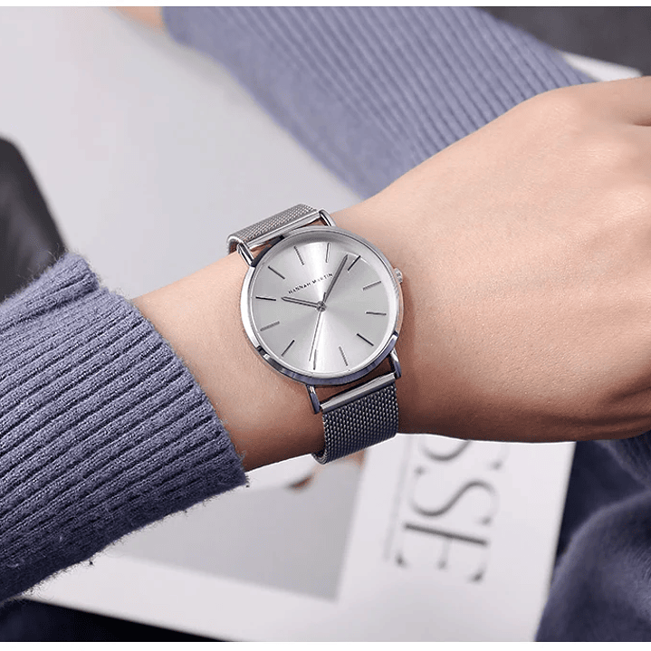 Hannah Martin Reloj Mujer 36 mm - Acero Inoxidable y 19 Colores Disponibles 47