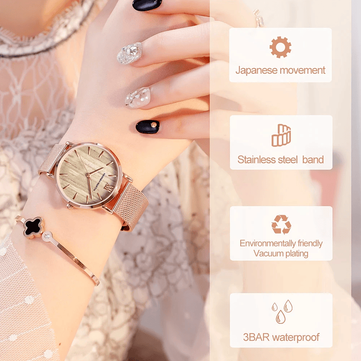 Hannah Martin Reloj Mujer 36 mm - Acero Inoxidable y 19 Colores Disponibles 49