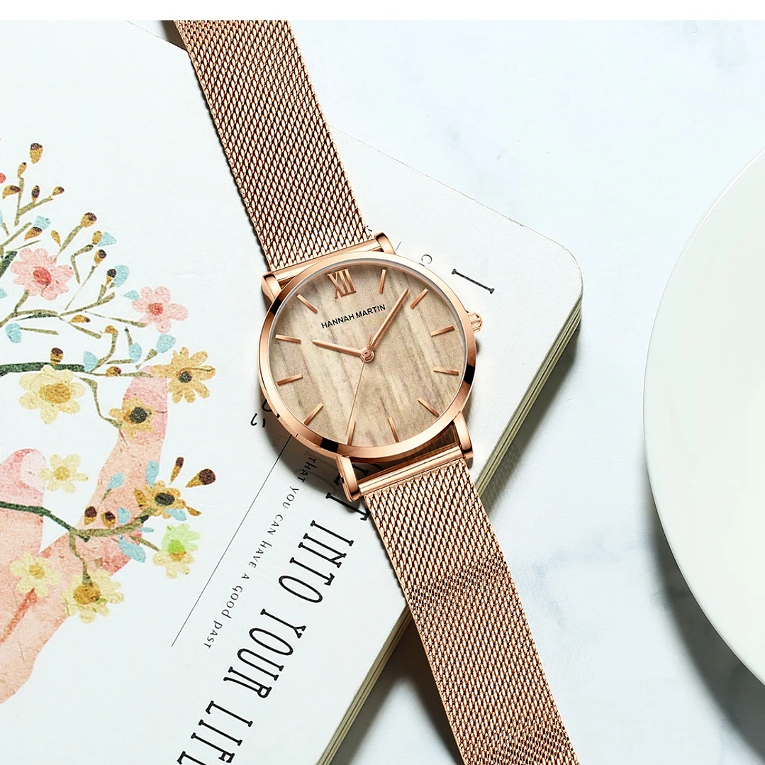 Hannah Martin Reloj Mujer 36 mm - Acero Inoxidable y 19 Colores Disponibles 57